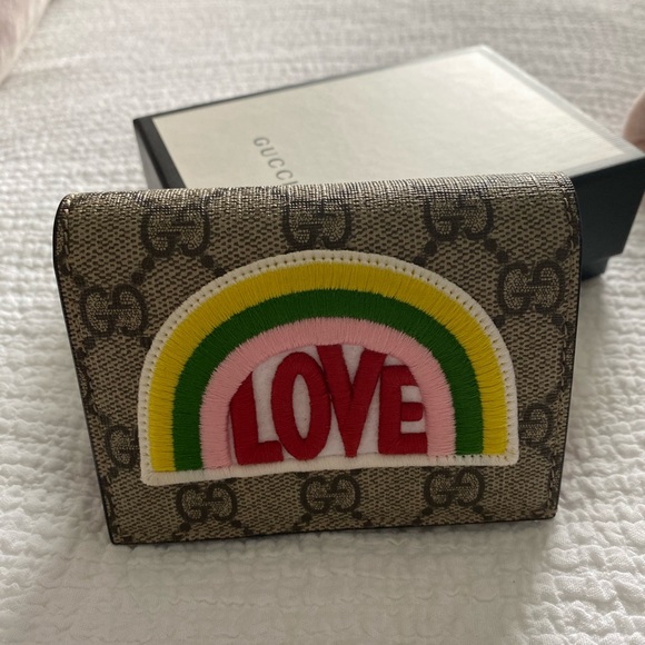 rainbow gucci wallet